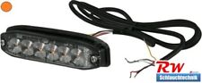 Warnblitzer orange 6 LEDs, 14W, 12/24V, 130x30x16mm, Warnleuchte, synchron, TA2