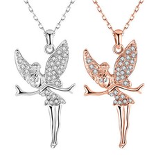 Damen Halskette mit Kristall