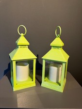 Elambia Flammenlose Laternen Grün für innen und außen