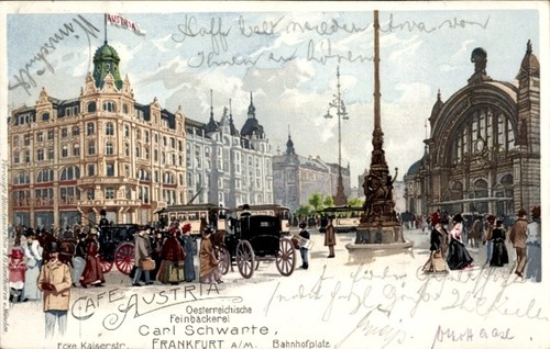 Litho frankfurt main cafe - am,