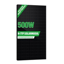 Solarpanel 500W Monokristallin, SAKETE Effizientes Solarmodul,PV Modul mit N-Typ
