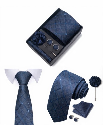 Herren krawatten set blau - herren,