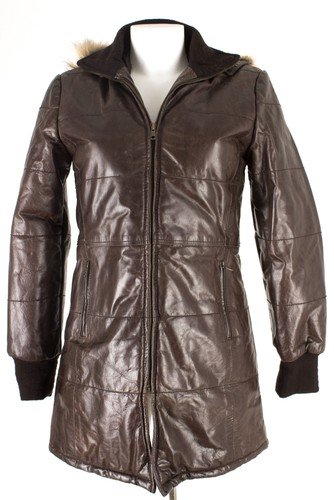 Damen mantel leder steppmantel - damen,