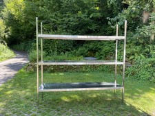 Edelstahlregal 200 x 200 x 47cm mit drei (optional fünf) Böden Kühlhausregal