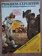 ORIG REKLAME WERBUNG 1970  PROGRESS, Staubsauger  Saugbürster