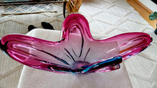 Schwere Glas Schale - MURANO -