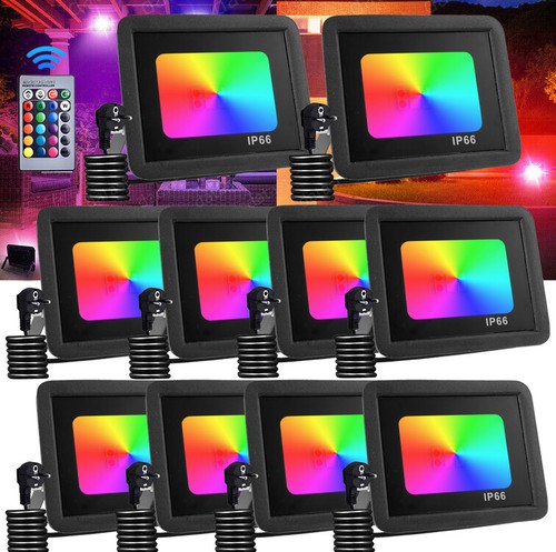 10x led fluter floodlight rgb - led,