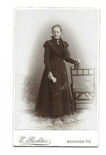 S9144/ CDV Foto junge Frau