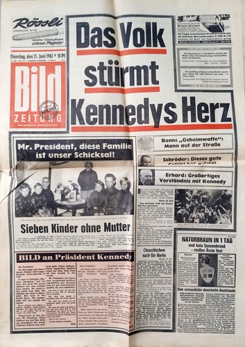 Kennedy besuch bonn - bonn,, juni