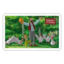 Pettersson & Findus Mit Ihren Hühnern Im Grünen Aufkleber Sticker