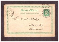 Norwegen Postkarte aus 1890 nach Marstal Stempel CHRISTIANIA, Text   - 23