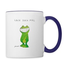 Janosch Günter Kastenfrosch Lach Doch Mal Tasse zweifarbig