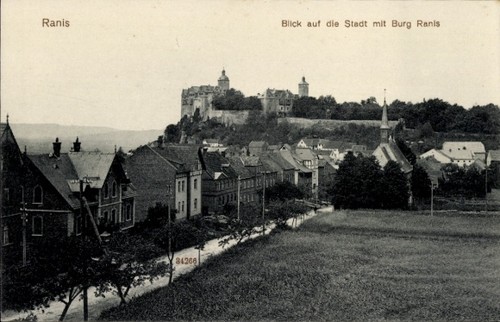 Ranis thüringen stadt - ak,