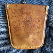 alte Leder Schlüsseltasche VW