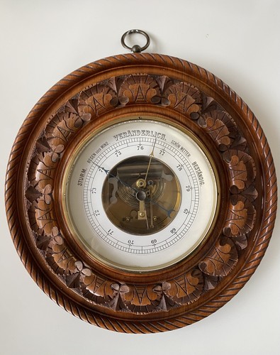 Antikes barometer mit - antikes, schöner