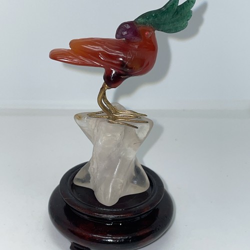 Edelstein figur papagei - edelstein, auf