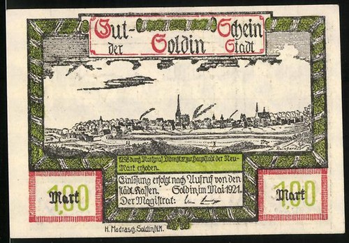 Notgeld soldin 1921 mark - notgeld,