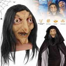 Alte Frau Hexenmaske für