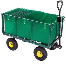 Grafner Gartenwagen Bollerwagen 550kg Transportwagen  Wagen luftbereift Stahl