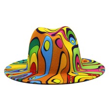 Damen Herren Trilby Fedora Hut Kappe Jazz Panama Cowboy Stetson Breit Krempe