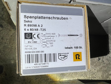 Reyher Edelstahl Holzschrauben 6x80mm seko 100Stück Rostfrei / Aktion H2Reg5a