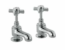 Cooke & Lewis Classic verchromt Warm & Kalt Waschbecken Säule Wasserhahn Füllstoff 2er Pack