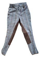 ELT Kids Lifestyle Vollbesatz Reithose Bi-color kariert Gr. 128