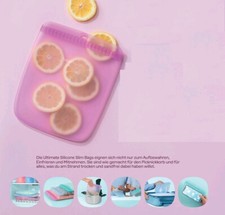 Tupperware  Ultimate Silicone Slim Bag L 1,6 l rosa Zippbeutel