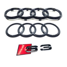 Für Audi S3 Emblem Ringe V+H