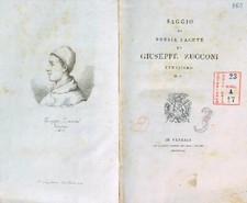 ESSAY DI POESIE FACTE ZUCCONI GIUSEPPE GIUSEPPE PICOTTI TYPOGRAF VERLAG