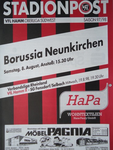 Programm 1997 vfl hamm - vfl,