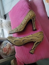 Echtleder High Heels Gr. 37  Phytonschlange Gemustert 