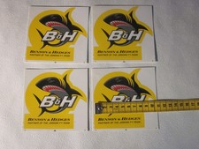 Autoaufkleber "Benson & Hedges" 4St. zB. für Motorsport