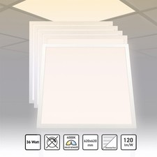 5x Xtend LED Panel 62x62 neutralweiß 36W 4320 Lumen 4000K Rasterleuchte PMMA