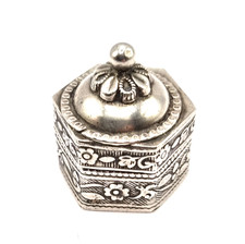 Antik Jugendstil Silber Pillen