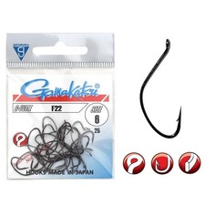 Gamakatsu F22 Hooks Black Fly