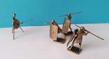 Krieger Römische Legionäre mit Pilum Metallfiguren aus Bronze  circa 40 mm