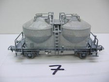 ein Piko Staubsilowagen,Zementsilowagen(Nr.7) gealtert,neue  Räder DR 1:87 H0 DC