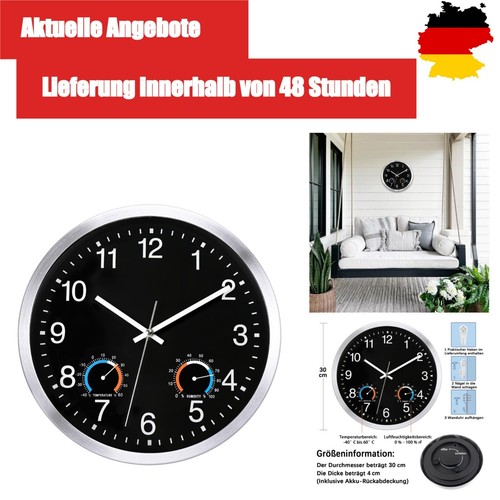 Wetterfeste wanduhr mit - cm,