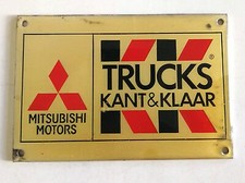 Plakette Mitsubishi Motors Trucks K&K® Kant & Klaar Emblem Werbung Sammler
