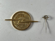 Opel Blitz 200000 km Plakette & Nadel 800er Silber 60er Jahre Badge