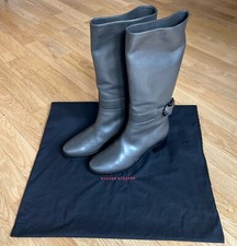 Stiefel von Walter Steiger, graues handschuhweiches Leder, Größe 38,5