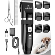 Hundeschermaschine Profi kabellos 80mm Edelstahl Keramik Klingen Tierhaarschneid