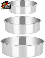Backform Set Edelstahl Rund