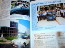 KARMANN POST Nr.170 MA Zeitung VW Beetle Cabrio Verdecke - Audi A4 - Ghia Käfer 