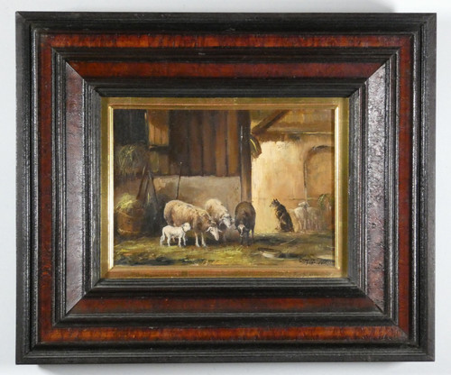 ölgemälde miniatur schafe - Ölgemälde,