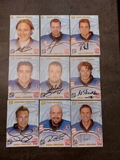 Autogramm Autogrammkarten Satz EHC München Hedos Madogs Red Bull Eishockey 04/05