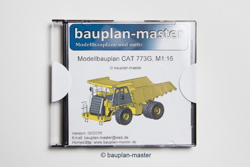 Modellbauplan muldenkipper cat - modellbauplan,