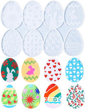 Osterei Silikonform für Hasenei Schlüsselanhänger Osterdeko Gießformen