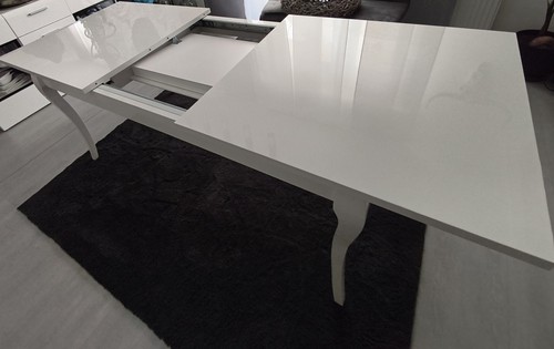 Esszimmertisch hochglanz weiß - esszimmertisch,